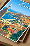 Poster Gaeta Stampa Manifesto Vintage Retro Illustrato