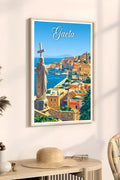 Poster Gaeta Stampa Manifesto Vintage Retro Illustrato