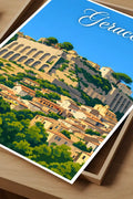 Poster Gerace Stampa Manifesto Vintage Retro Illustrato