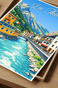 Poster La Thuile Stampa Vintage Retro Illustration