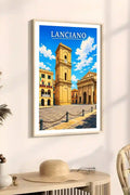 Poster Lanciano Stampa Manifesto Vintage Retro Illustrato
