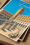 Poster Lecce Poster Vintage Retro Illustration
