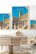 Poster Lecce Poster Vintage Retro Illustration