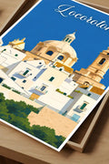 Poster Locorotondo Stampa Manifesto Vintage Retro Illustrato