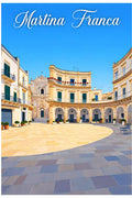 Poster Martina Franca Stampa Manifesto Vintage Retro Illustrato