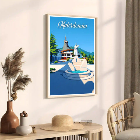 Poster Materdomini Stampa Manifesto Vintage Retro Illustrato