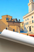 Poster Montepulciano Stampa Manifesto Vintage Retro Illustrato