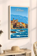 Poster Nettuno Stampa Manifesto Vintage Retro Illustrato