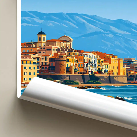 Poster Nettuno Stampa Manifesto Vintage Retro Illustrato