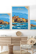 Poster Nettuno Stampa Manifesto Vintage Retro Illustrato