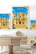 Poster Noto Stampa Manifesto Vintage Retro Illustrato