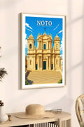 Poster Noto Stampa Manifesto Vintage Retro Illustrato