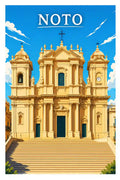 Poster Noto Stampa Manifesto Vintage Retro Illustrato