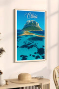 Poster Olbia Poster Vintage Retro Illustration