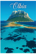 Poster Olbia Poster Vintage Retro Illustration