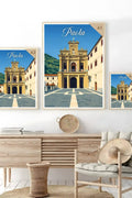 Poster Paola Stampa Manifesto Vintage Retro Illustrato