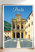 Poster Paola Stampa Manifesto Vintage Retro Illustrato