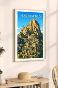 Poster Pentedattilo Stampa Manifesto Vintage Retro Illustrato