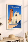 Poster Pietrasanta Stampa Manifesto Vintage Retro Illustrato
