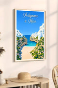 Poster Polignano a Mare Stampa Manifesto Vintage Retro Illustrato