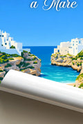 Poster Polignano a Mare Stampa Manifesto Vintage Retro Illustrato