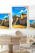 Poster Populonia Stampa Manifesto Vintage Retro Illustrato