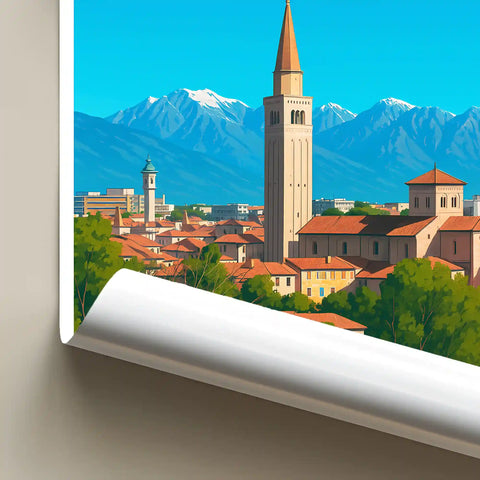 Poster Pordenone Poster Vintage Retro Illustration