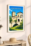 Poster Portobuffolè Stampa Manifesto Vintage Retro Illustrato