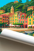 Poster Portofino Poster Vintage Retro Illustration