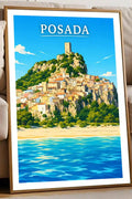 Poster Posada Stampa Manifesto Vintage Retro Illustrato