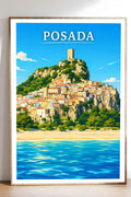 Poster Posada Stampa Manifesto Vintage Retro Illustrato