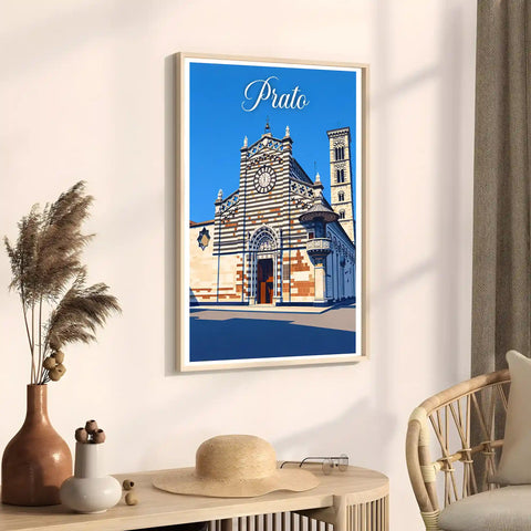 Poster Prato Stampa Manifesto Vintage Retro Illustrato