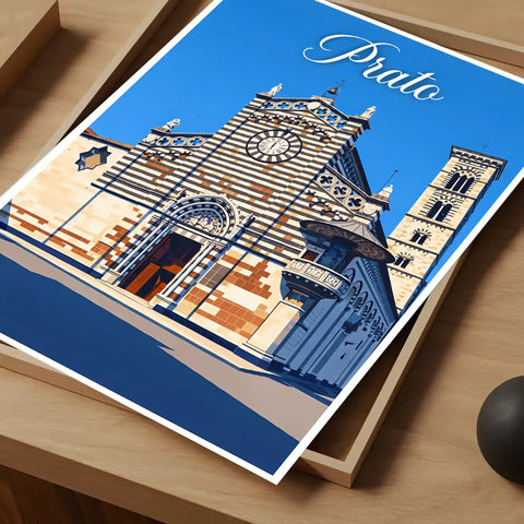 Poster Prato Stampa Manifesto Vintage Retro Illustrato