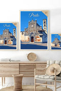 Poster Prato Stampa Manifesto Vintage Retro Illustrato