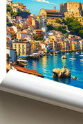 Poster Reggio Calabria Stampa Manifesto Vintage Retro Illustrato