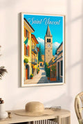 Poster Saint-Vincent Poster Vintage Retro Illustration
