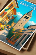Poster Saint-Vincent Poster Vintage Retro Illustration
