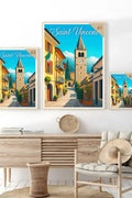 Poster Saint-Vincent Poster Vintage Retro Illustration