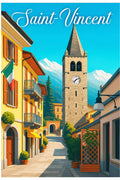 Poster Saint-Vincent Poster Vintage Retro Illustration