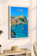 Poster Scilla Stampa Manifesto Vintage Retro Illustrato