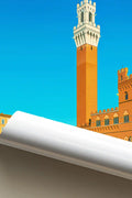 Poster vintage di Siena - illustrazione retrò, Toscana, Italia