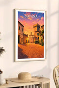 Poster Sovana Stampa Manifesto Vintage Retro Illustrato
