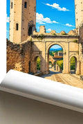 Poster Spello Stampa Manifesto Vintage Retro Illustrato