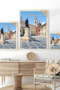 Poster Sulmona Stampa Manifesto Vintage Retro Illustrato