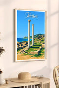 Poster Tharros Stampa Manifesto Vintage Retro Illustrato