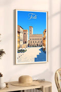 Poster Todi Stampa Manifesto Vintage Retro Illustrato