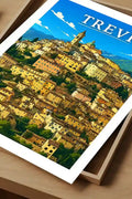 Poster Trevi Stampa Manifesto Vintage Retro Illustrato