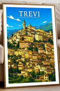 Poster Trevi Stampa Manifesto Vintage Retro Illustrato