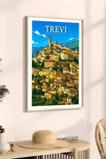 Poster Trevi Stampa Manifesto Vintage Retro Illustrato
