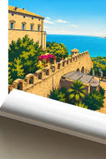 Poster Vasto Stampa Manifesto Vintage Retro Illustrato